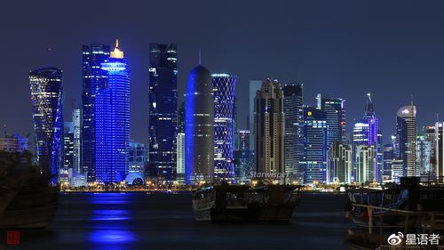 迪拜vs卡塔尔夜景的相关图片